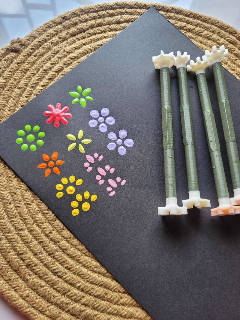 4 tools 8 design unique flower dotting tool - Image 2