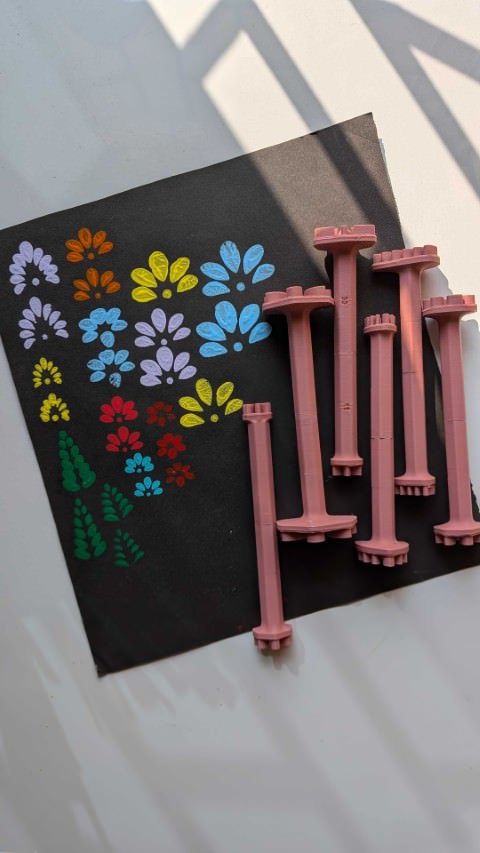 6 tools 12 design unique flower dotting tool