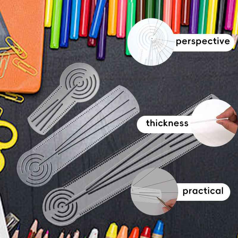3-in-1 Mandala Ruler Tool with Holes, Cross-border New Mandala Painting Ruler - Image 5