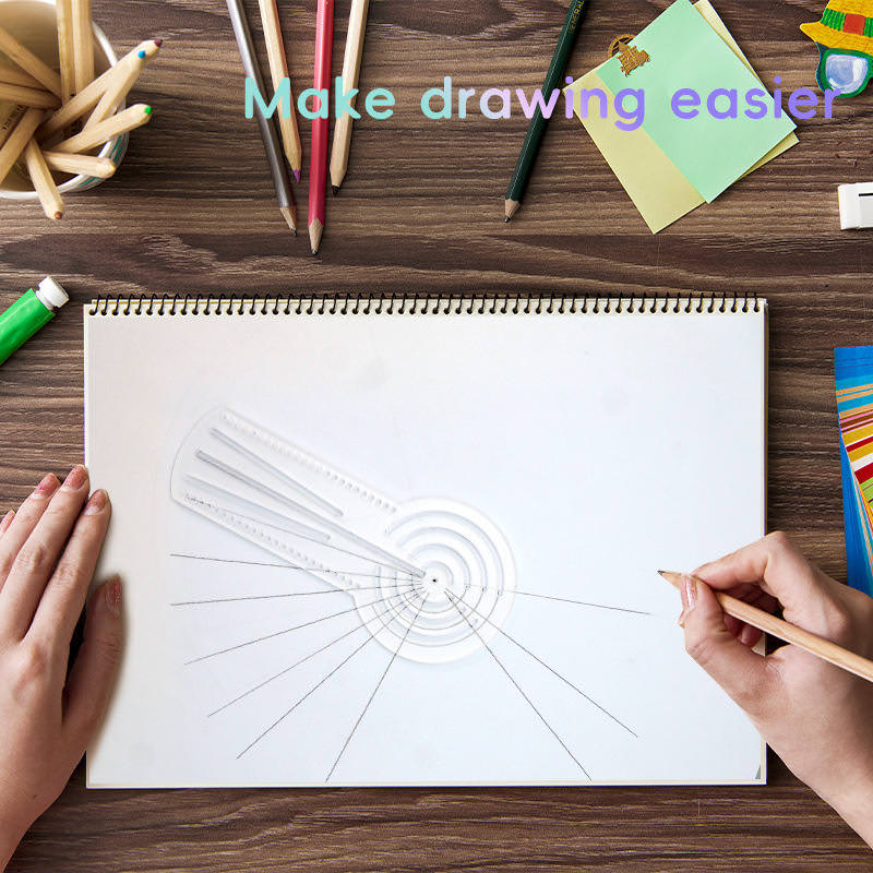 3-in-1 Mandala Ruler Tool with Holes, Cross-border New Mandala Painting Ruler - Image 3